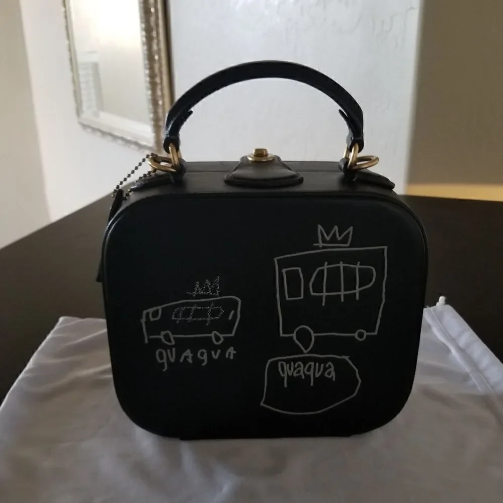 NWOT Coach Jean Michel Basquiat Square Box Bag